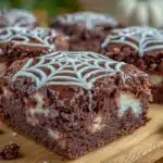 spider web brownies - featured image