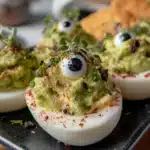 Spooky Deviled Eggs - featured image