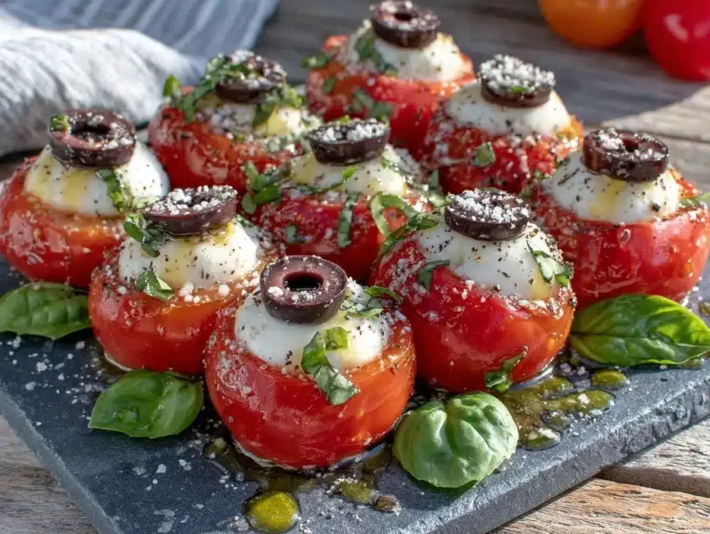 spooky eyeball Caprese salad - featured image