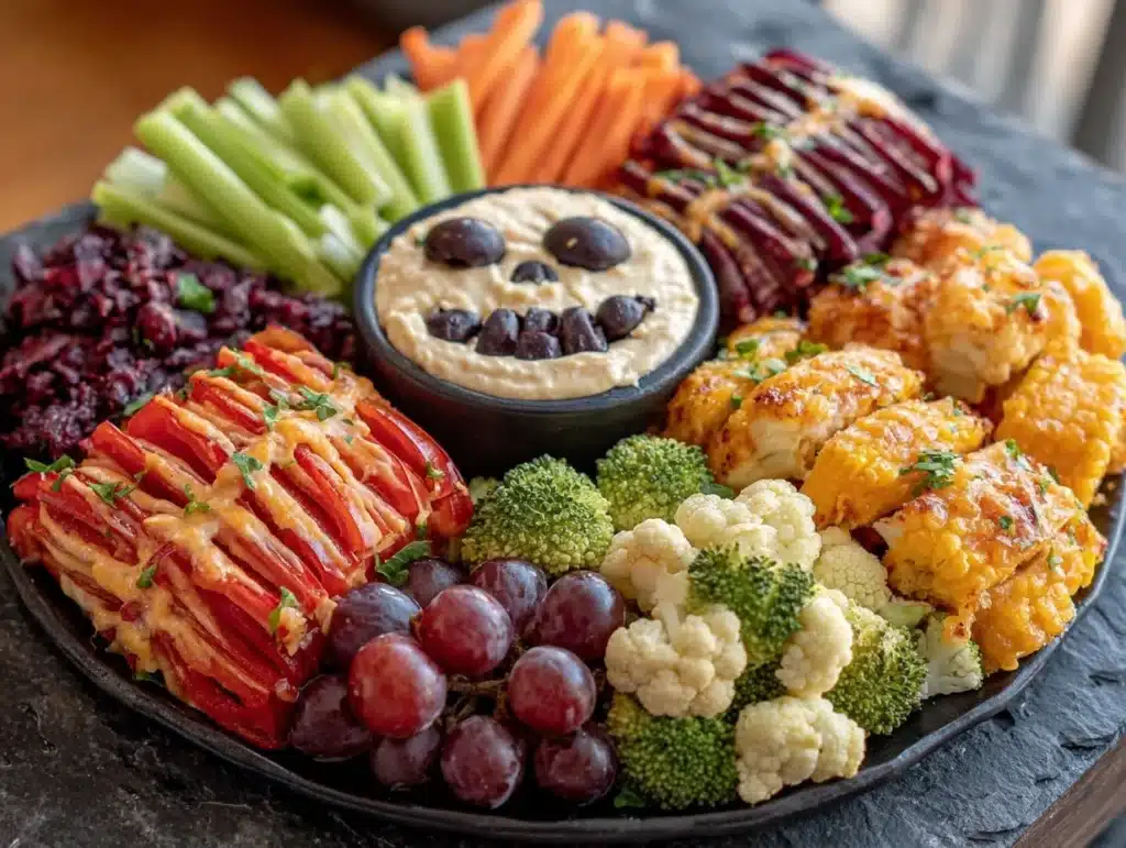 Spooky Skeleton Veggie Platter - featured image