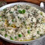 spring pea risotto - featured image