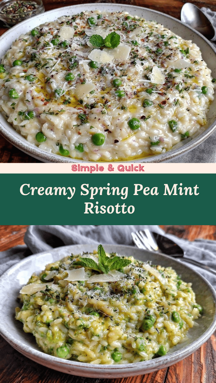 spring pea risotto recipe