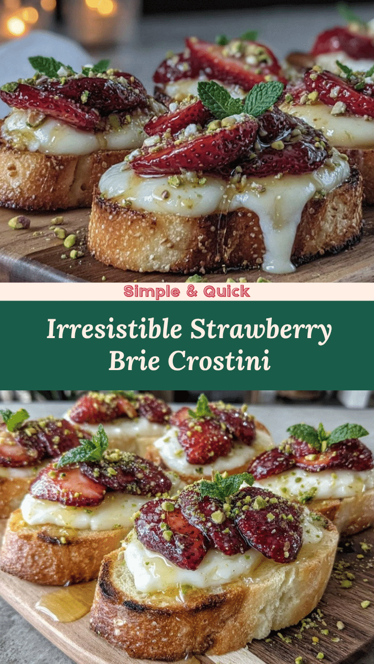 strawberry brie crostini recipe