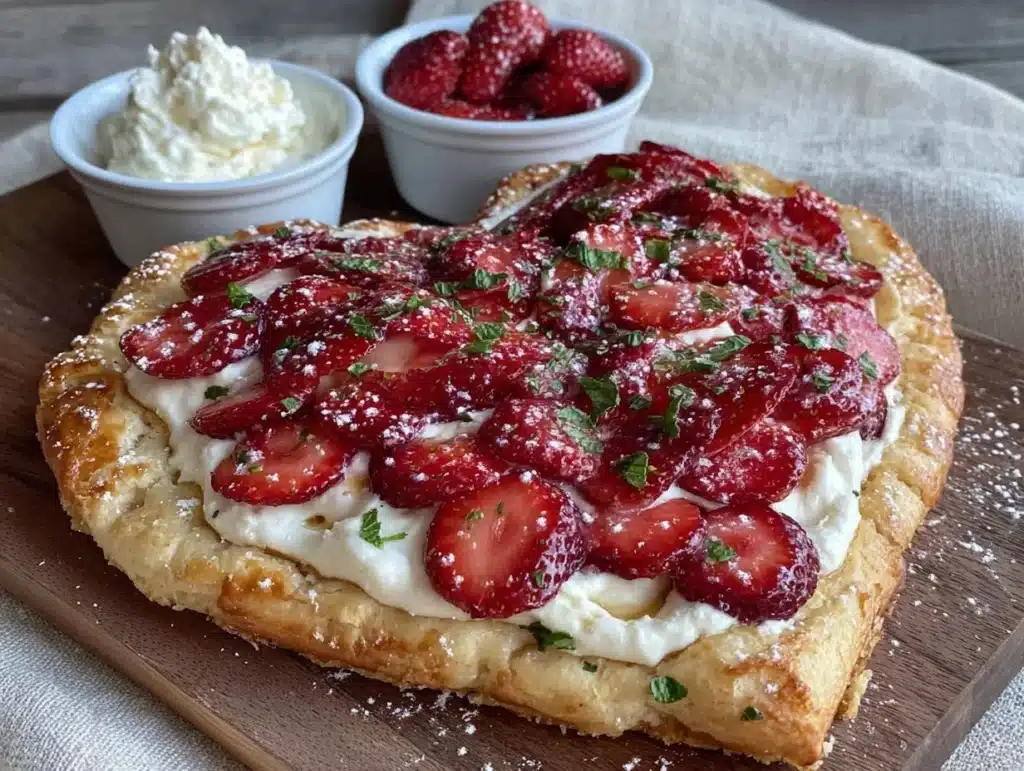 strawberry pizza - featured image