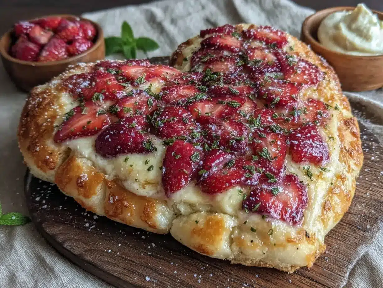 strawberry pizza preparation steps