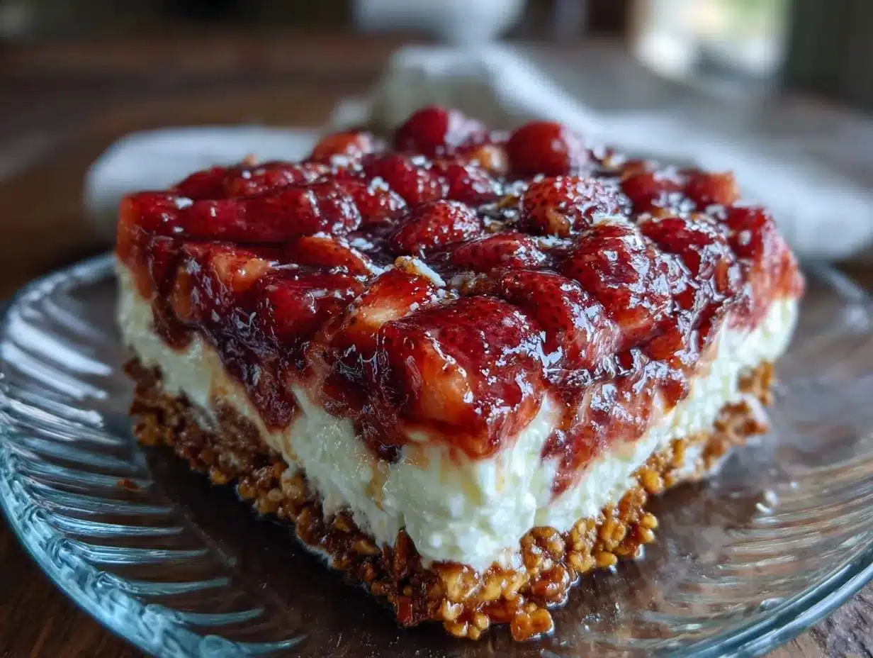 Strawberry Pretzel Salad preparation steps