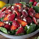 strawberry spinach salad - featured image