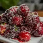 sugared cranberries - featured image