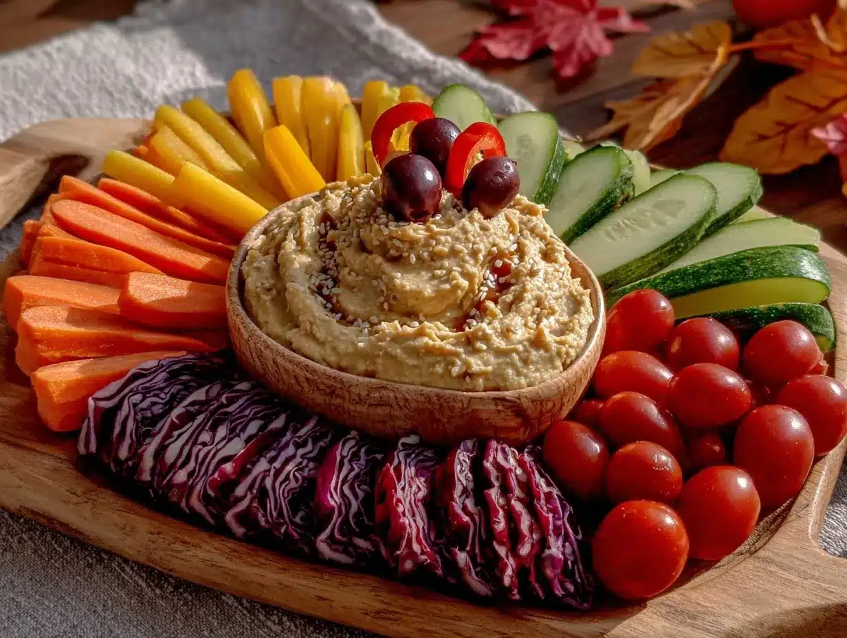 Thanksgiving Veggie Tray preparation steps