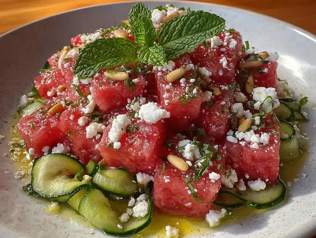 watermelon feta salad - featured image