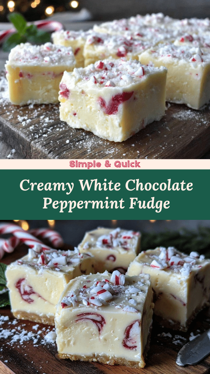 white chocolate peppermint fudge recipe