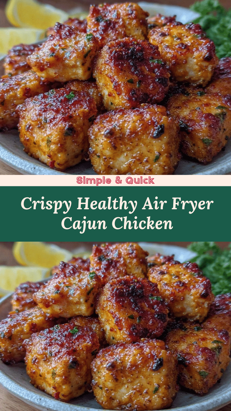 air fryer cajun chicken cubes recipe