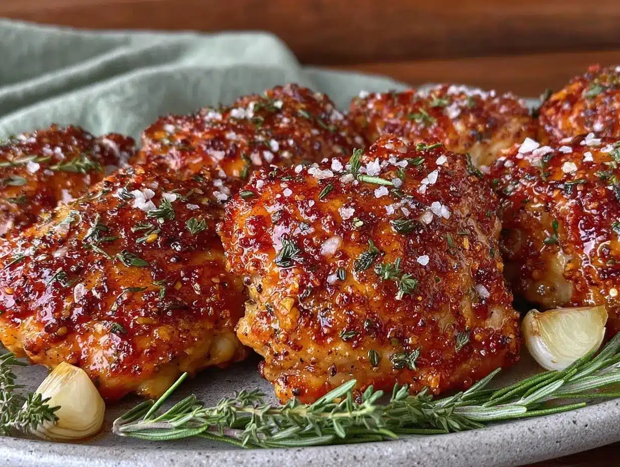 air fryer chicken thighs preparation steps