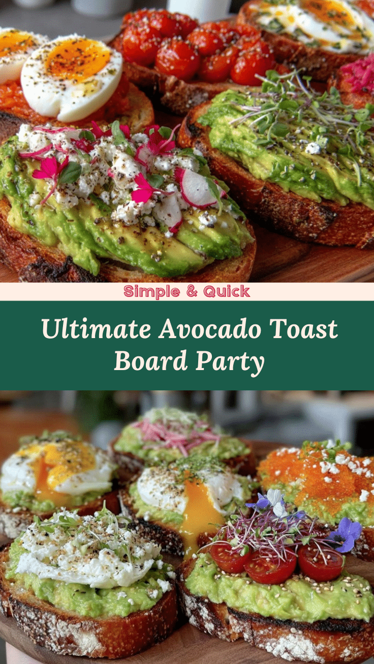 avocado toast board recipe