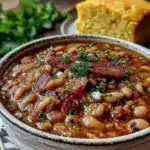 black-eyed peas with bacon - featured image