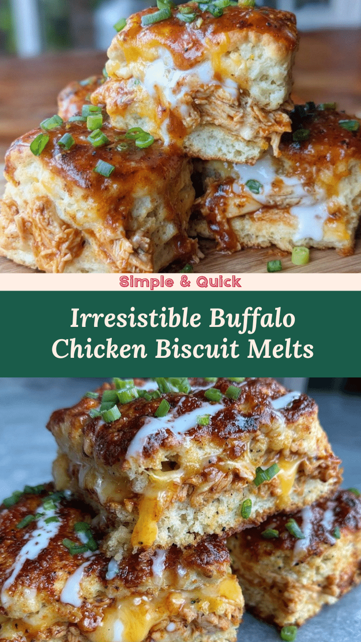 buffalo chicken biscuit melts recipe
