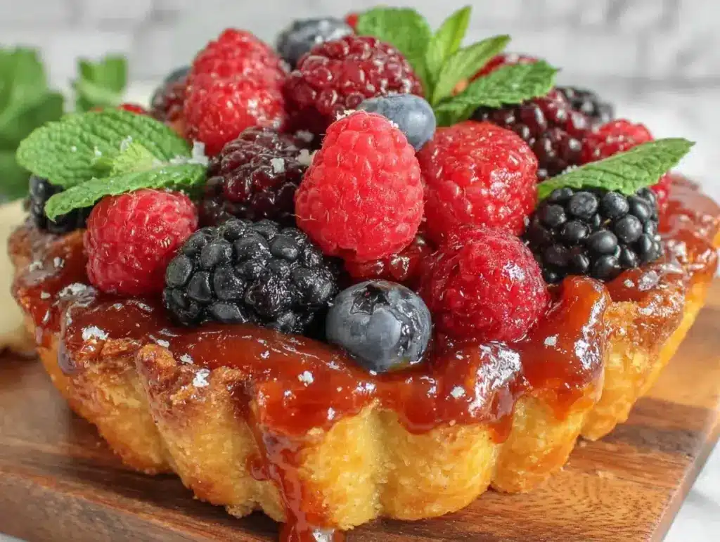 champagne berry tart board - featured image