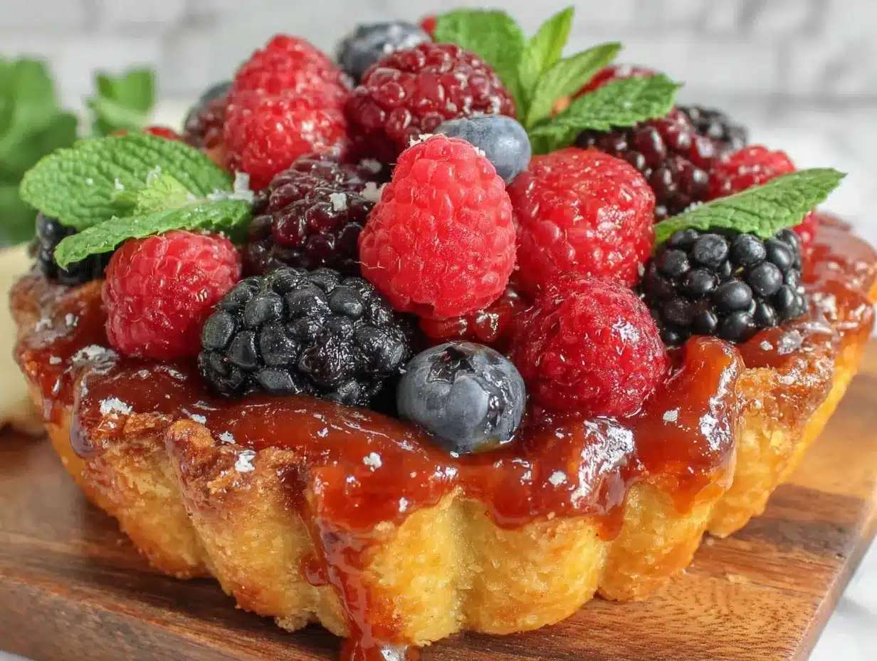 champagne berry tart board preparation steps