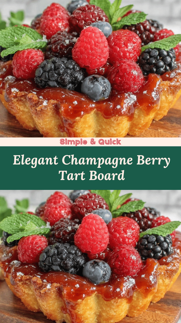 champagne berry tart board recipe