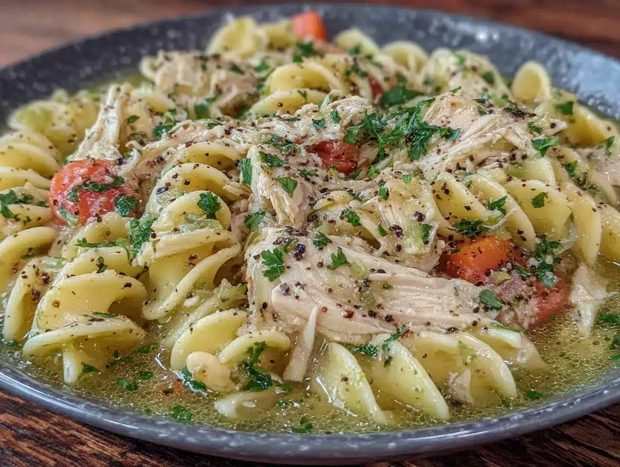 chicken noodle soup recipe preparation steps