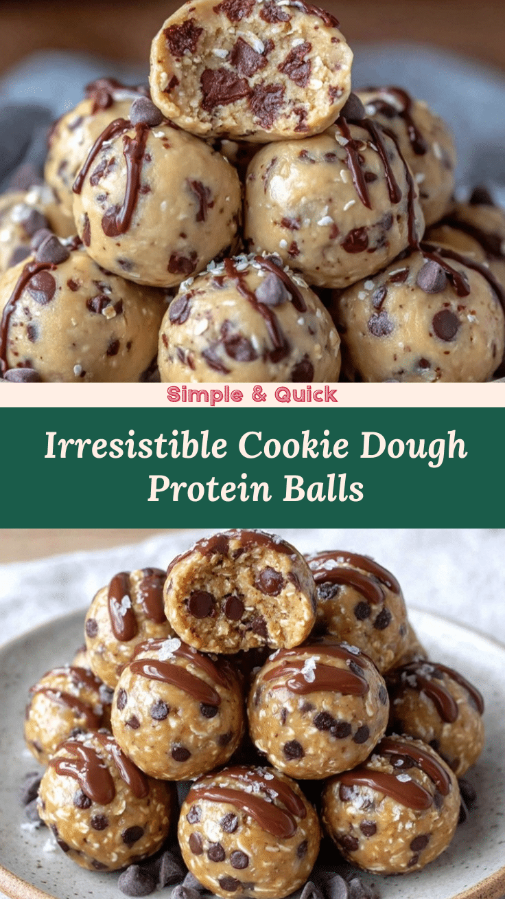 chocolate chip cookie dough protein balls recipe