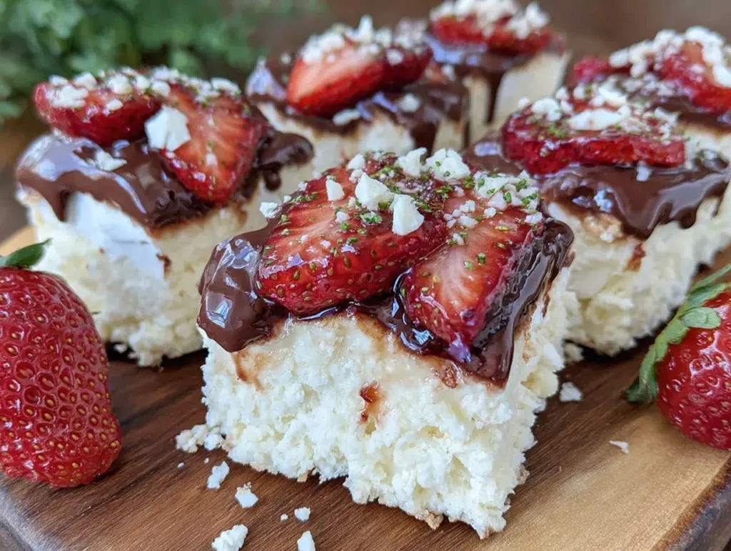 Chocolate-Covered Strawberry Meringue Bars - featured image