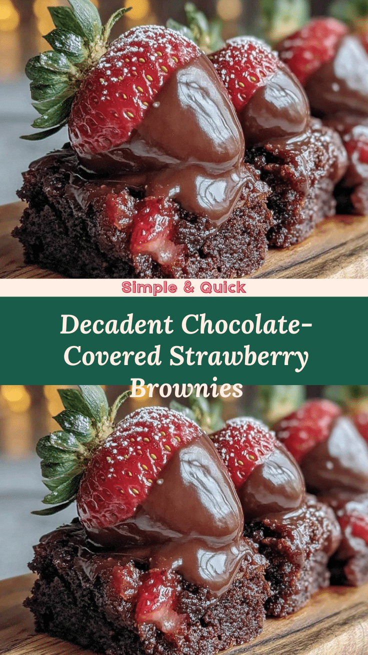 chocolate-covered strawberry soft brownies recipe