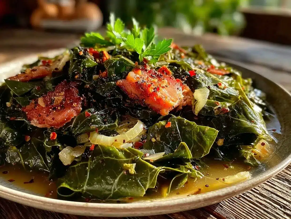 collard greens with smoked turkey preparation steps