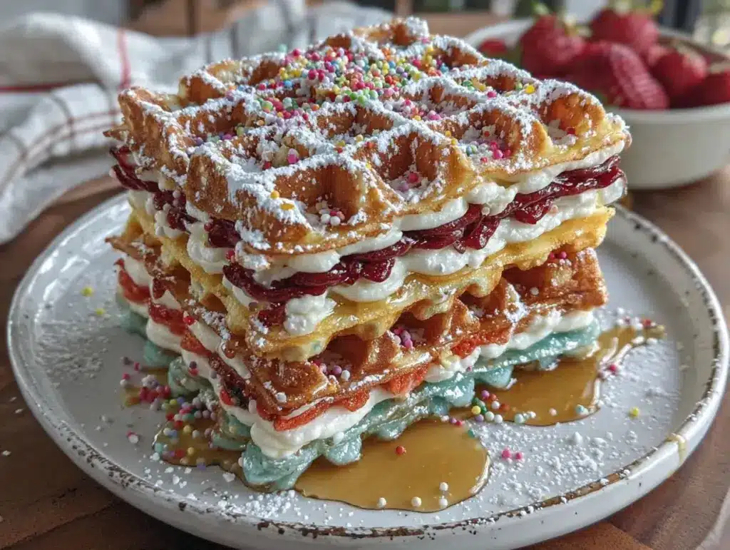 Colorful Dr. Seuss Wiggle Waffles - featured image