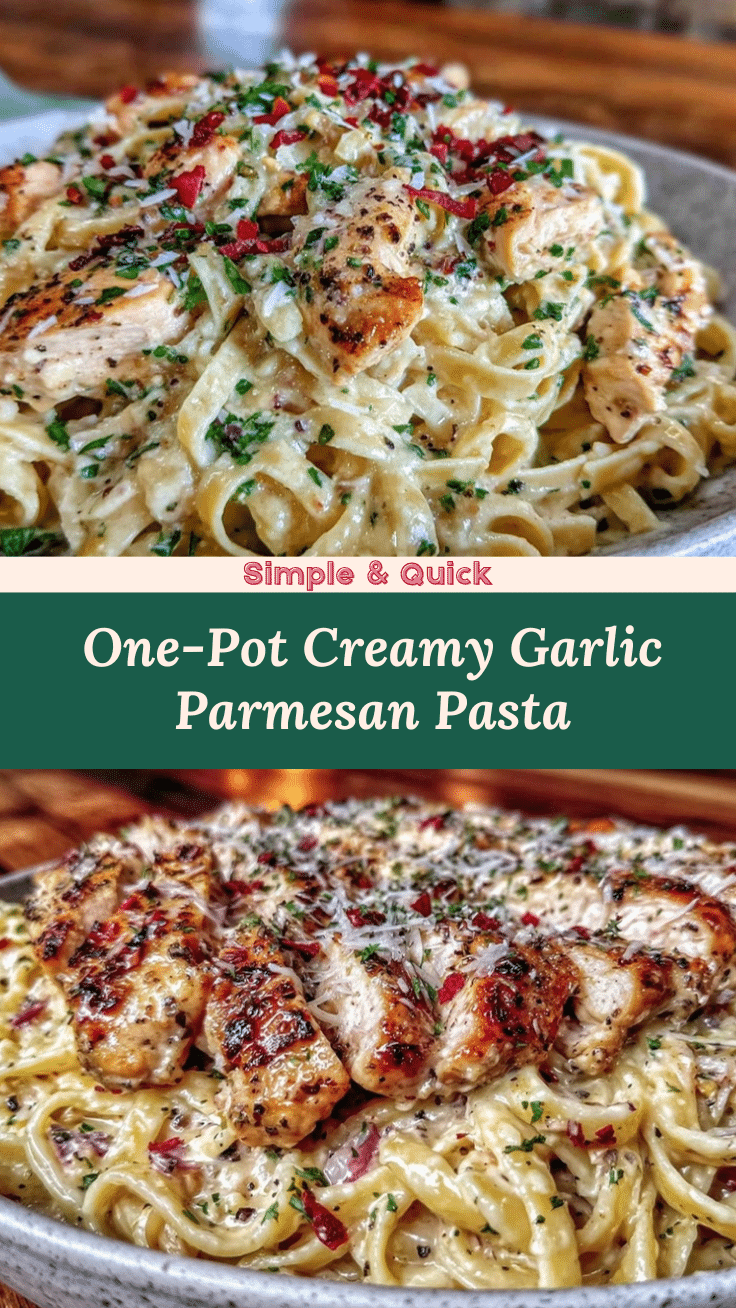 creamy garlic parmesan chicken pasta recipe