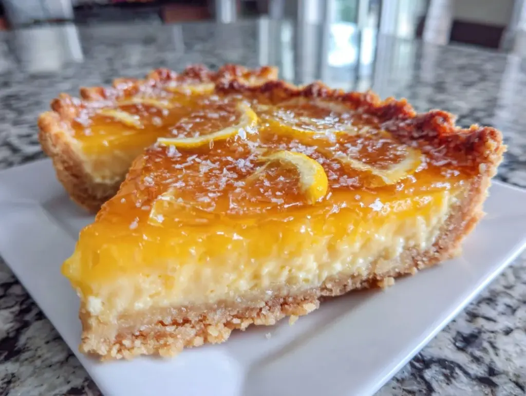 creamy Meyer lemon tart - featured image