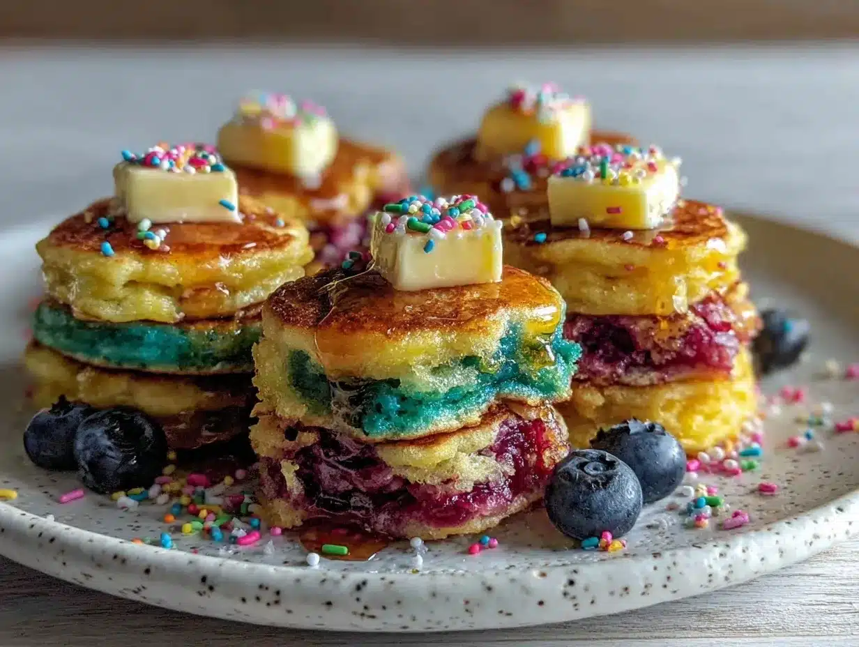 Dr. Seuss Triple Color Pop Pancake Bites preparation steps