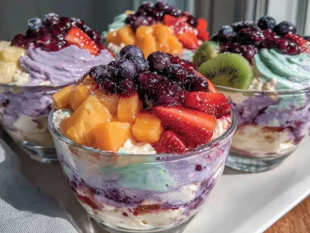 Fresh Rainbow Frosted Fruit Cups - featured image