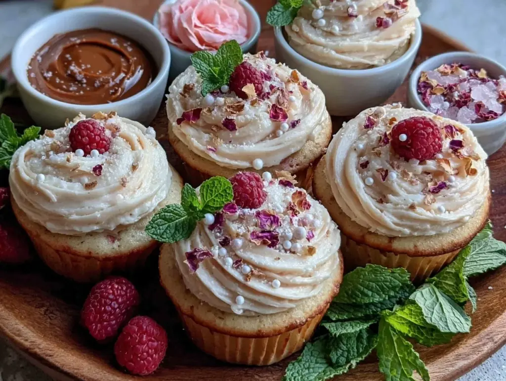 Galentines Rosé Cupcake Decorating Board - featured image