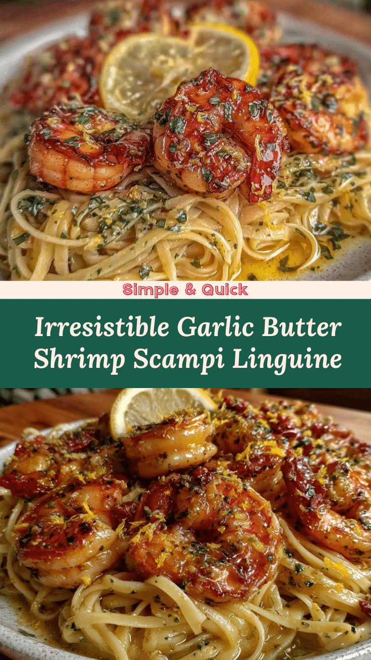 garlic butter shrimp scampi linguine recipe