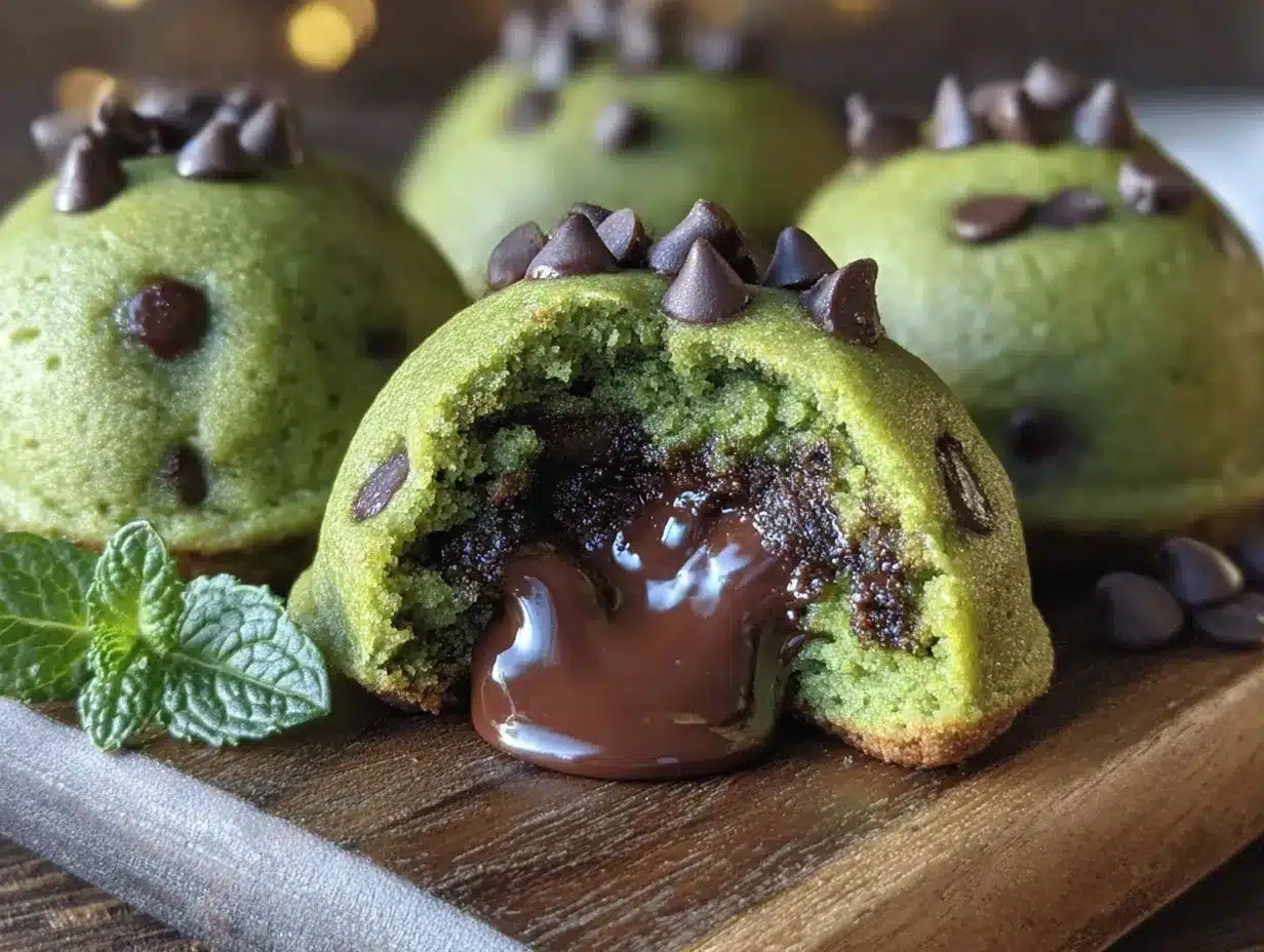 green velvet chocolate chip bombs preparation steps