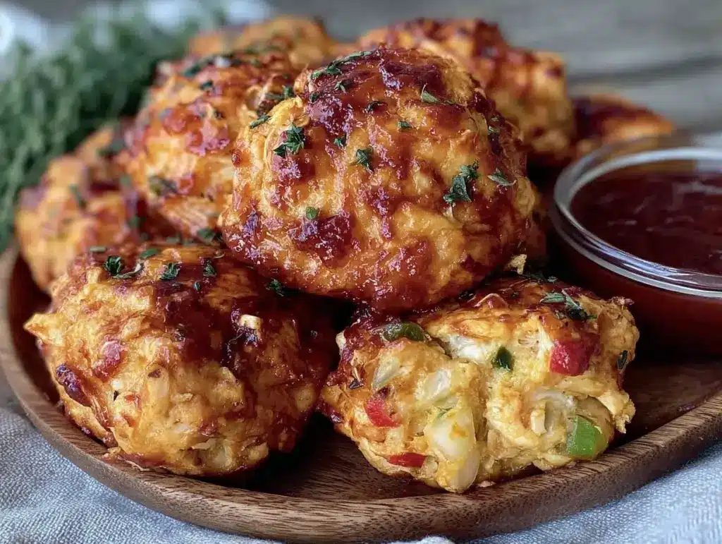 Healthy Air Fryer BBQ Chicken Veggie Bites - featured image