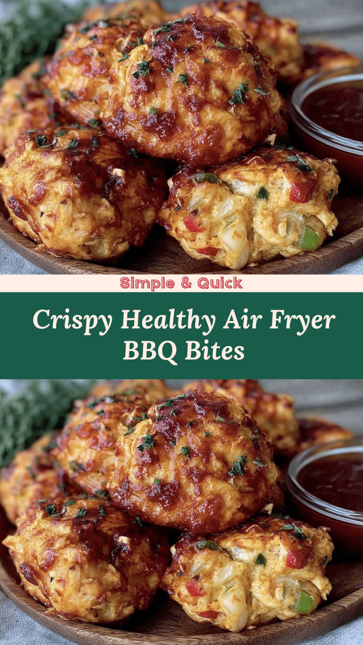 Healthy Air Fryer BBQ Chicken Veggie Bites recipe