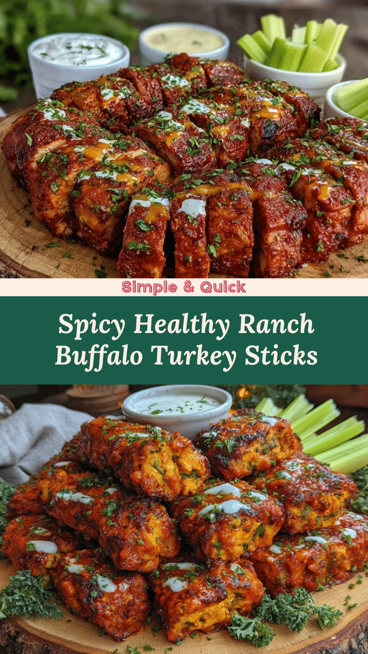 Healthy Ranch Buffalo Turkey Sticks recipe