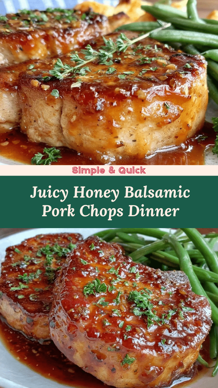 honey balsamic pork chops recipe