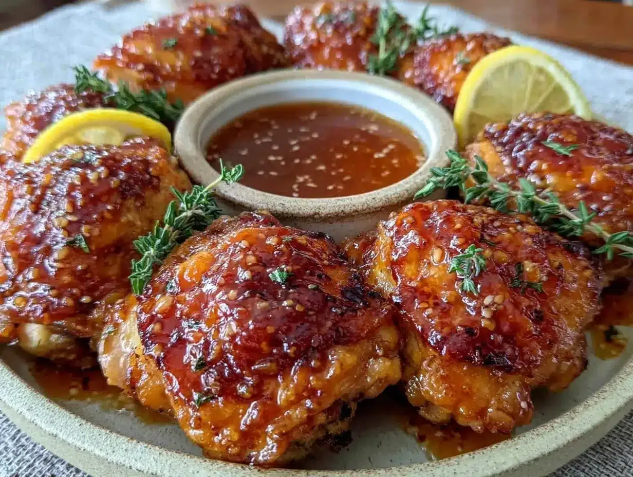 honey mustard glazed chicken thighs preparation steps