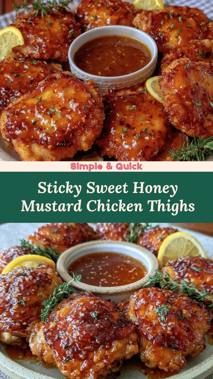 honey mustard glazed chicken thighs recipe