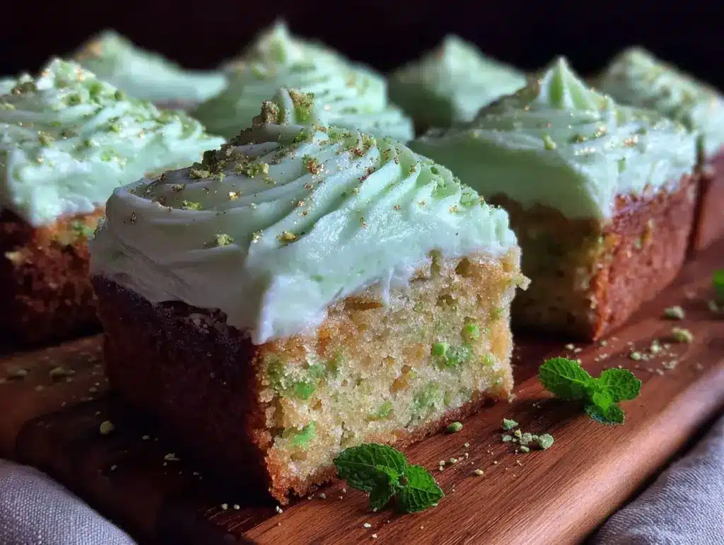 Irish Cream Frosted Cupcake Squares - featured image