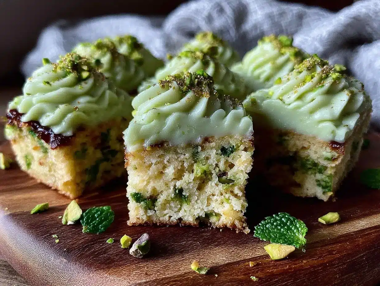 Irish Cream Frosted Cupcake Squares preparation steps