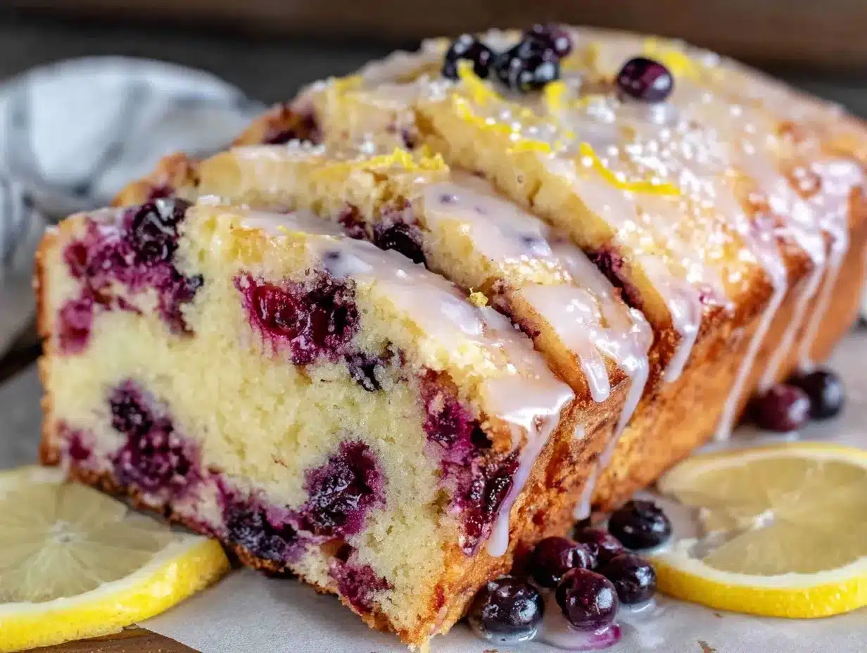 lemon blueberry pound cake preparation steps