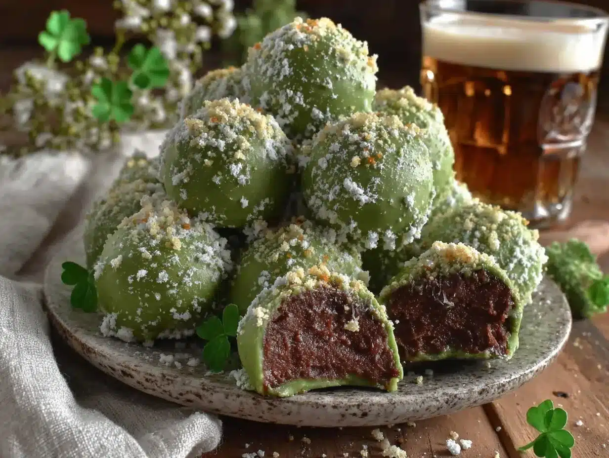 lucky green velvet truffles preparation steps