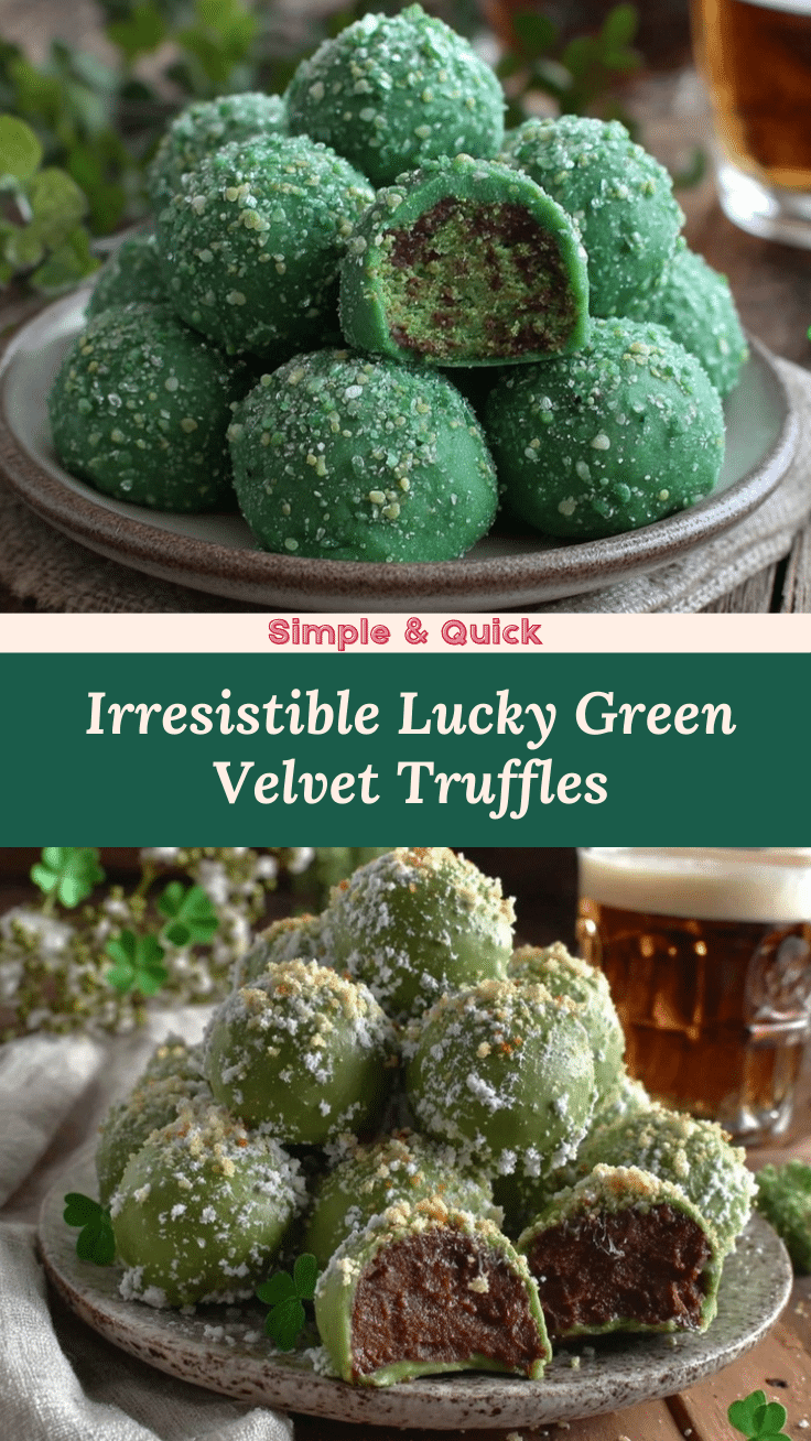 lucky green velvet truffles recipe
