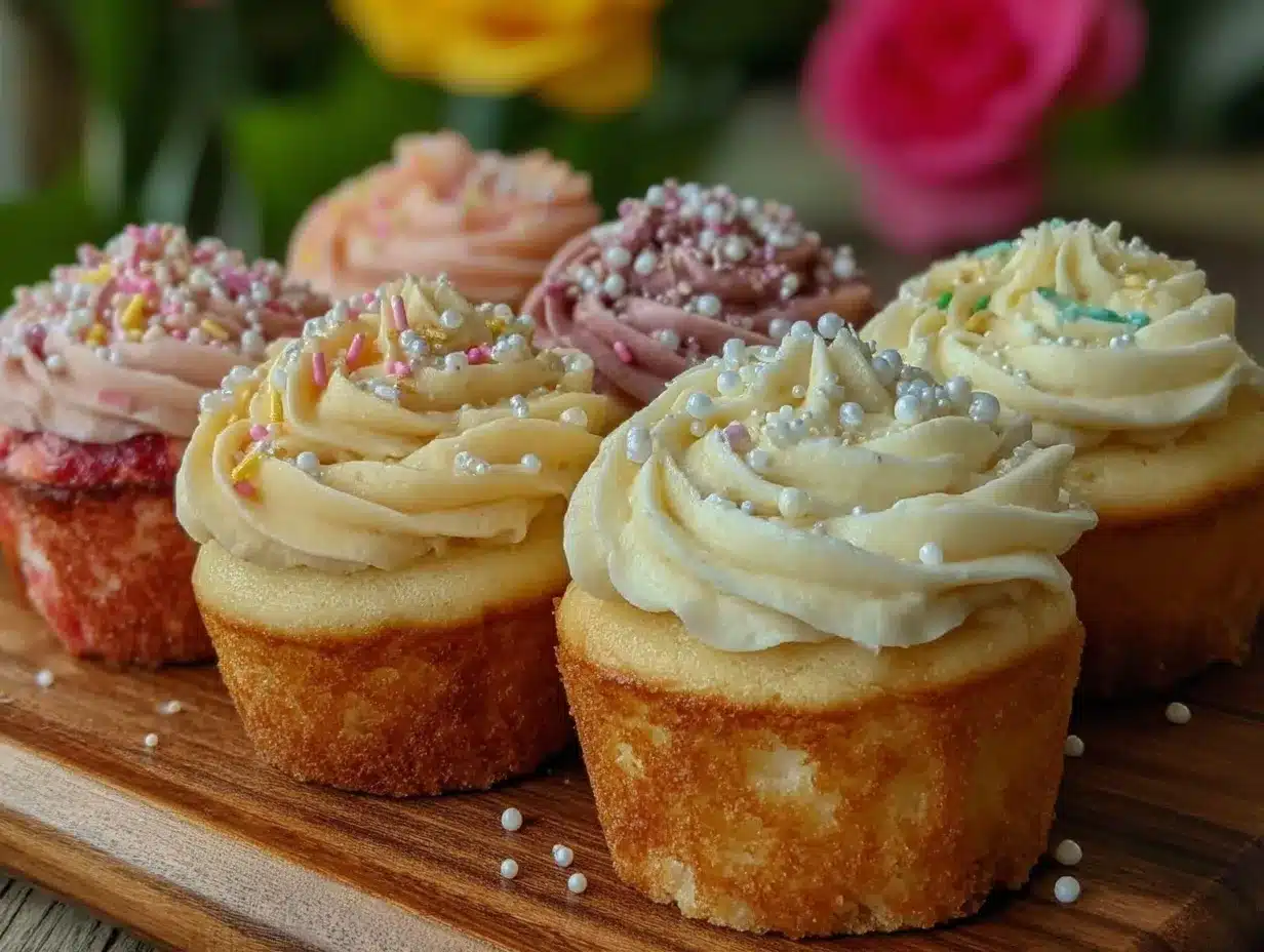 mini cupcake rosette board preparation steps