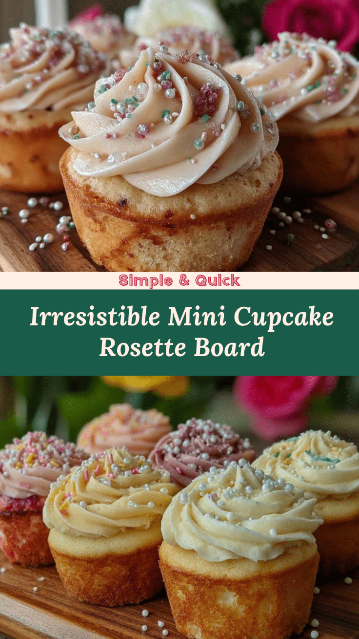 mini cupcake rosette board recipe