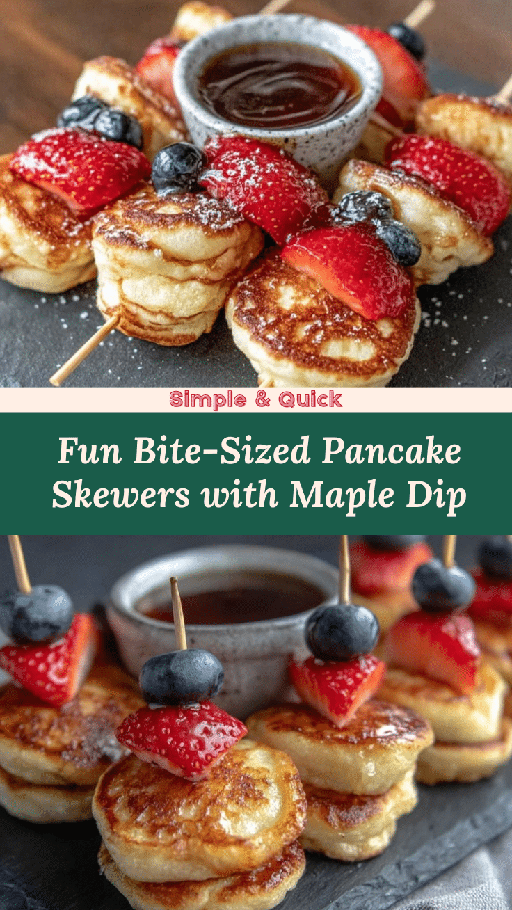 mini pancake skewers recipe